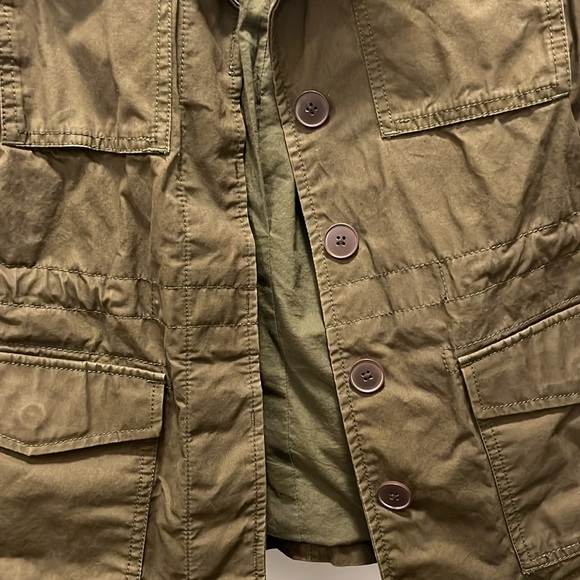 Madewell cotton army jacket, great for layering; size medium - Picture 3 of 4